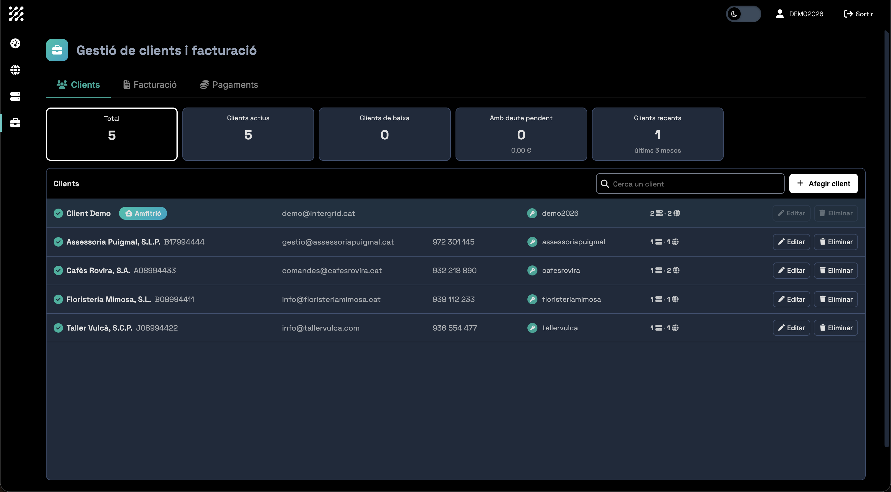 Client and Invoice Management